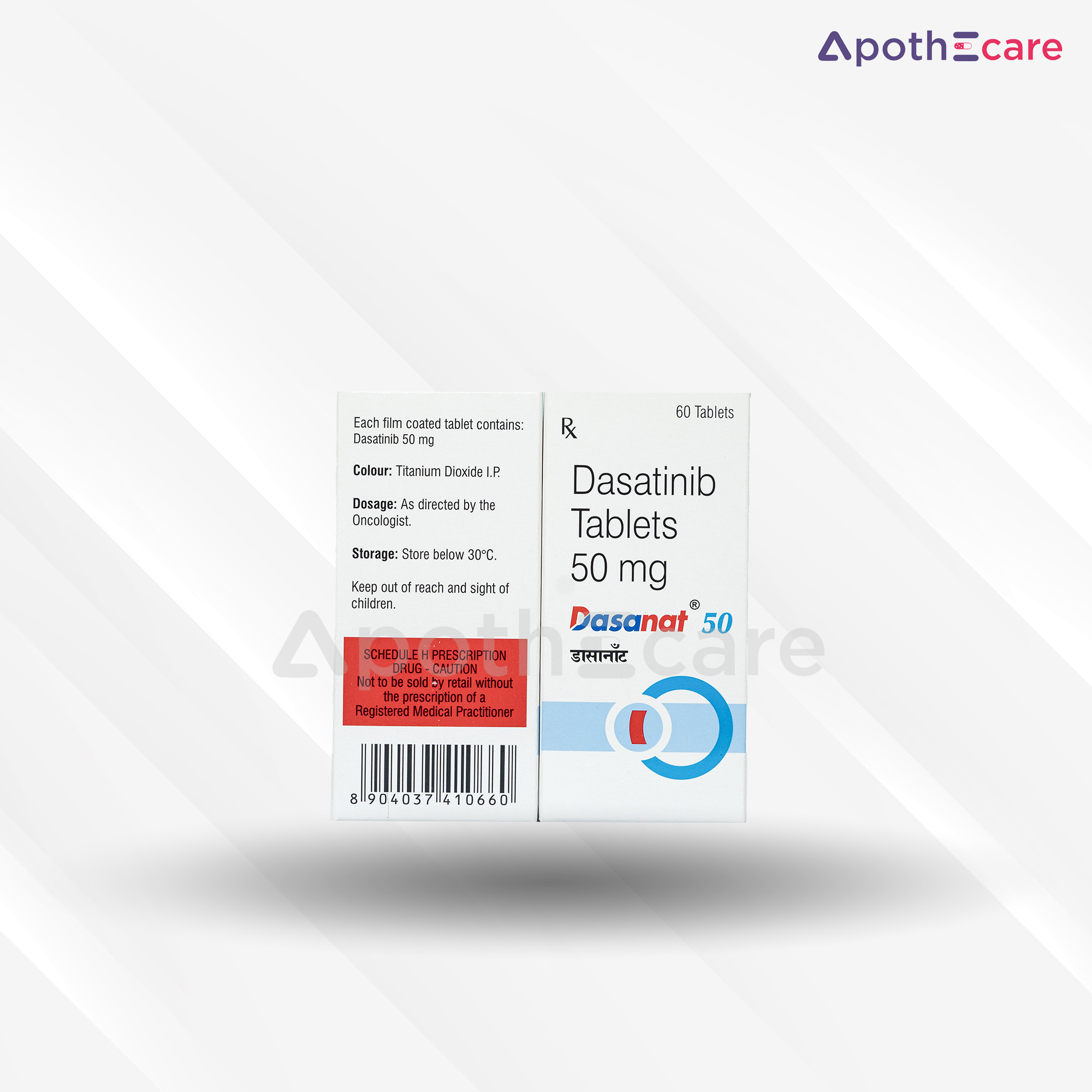 Dasanat 50mg Tablet, used in cancer therapy.