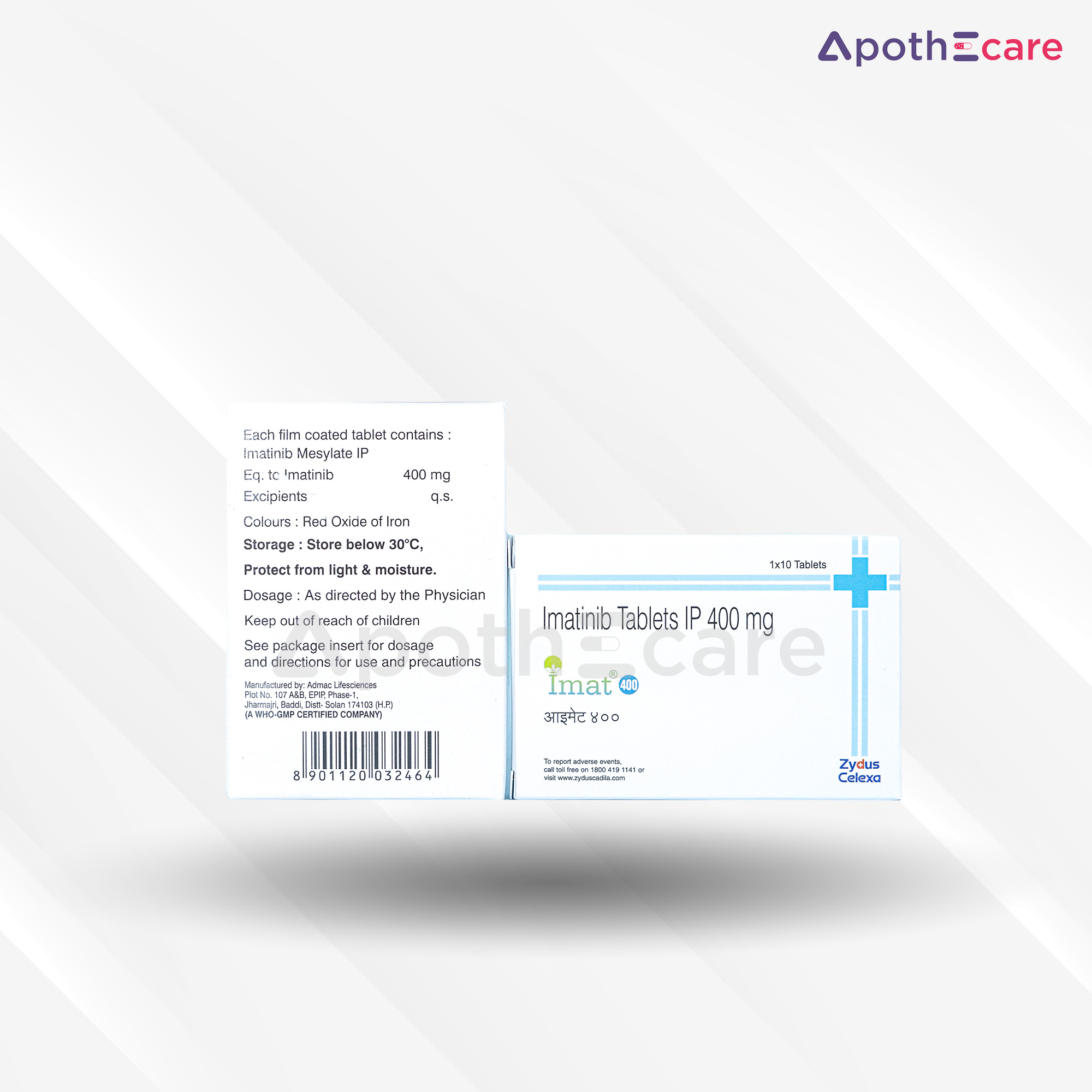 Imat 400mg Tablet, a medication for cancer therapy.