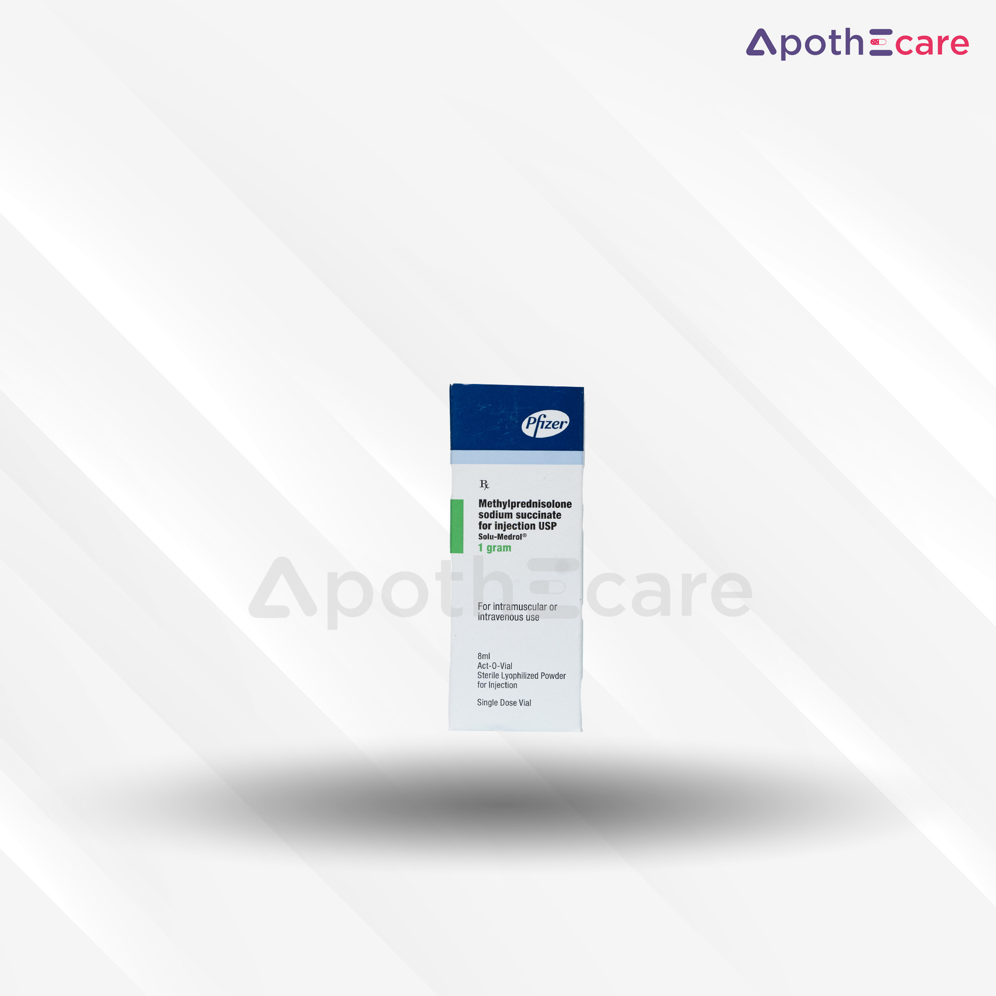 Solumedrol 1gm Injection, a corticosteroid used for inflammation.