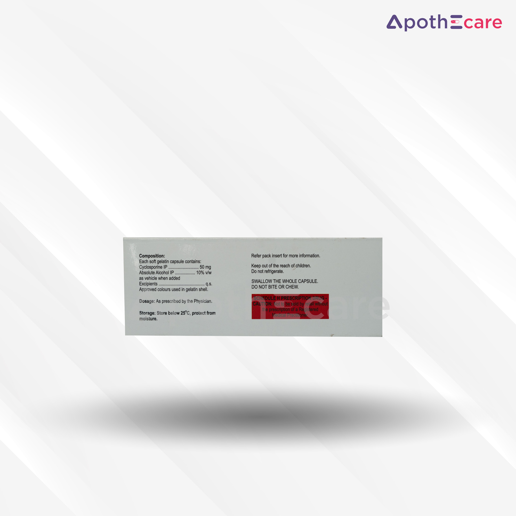 Arpimune ME 50mg Capsule, used for preventing organ transplant rejection.