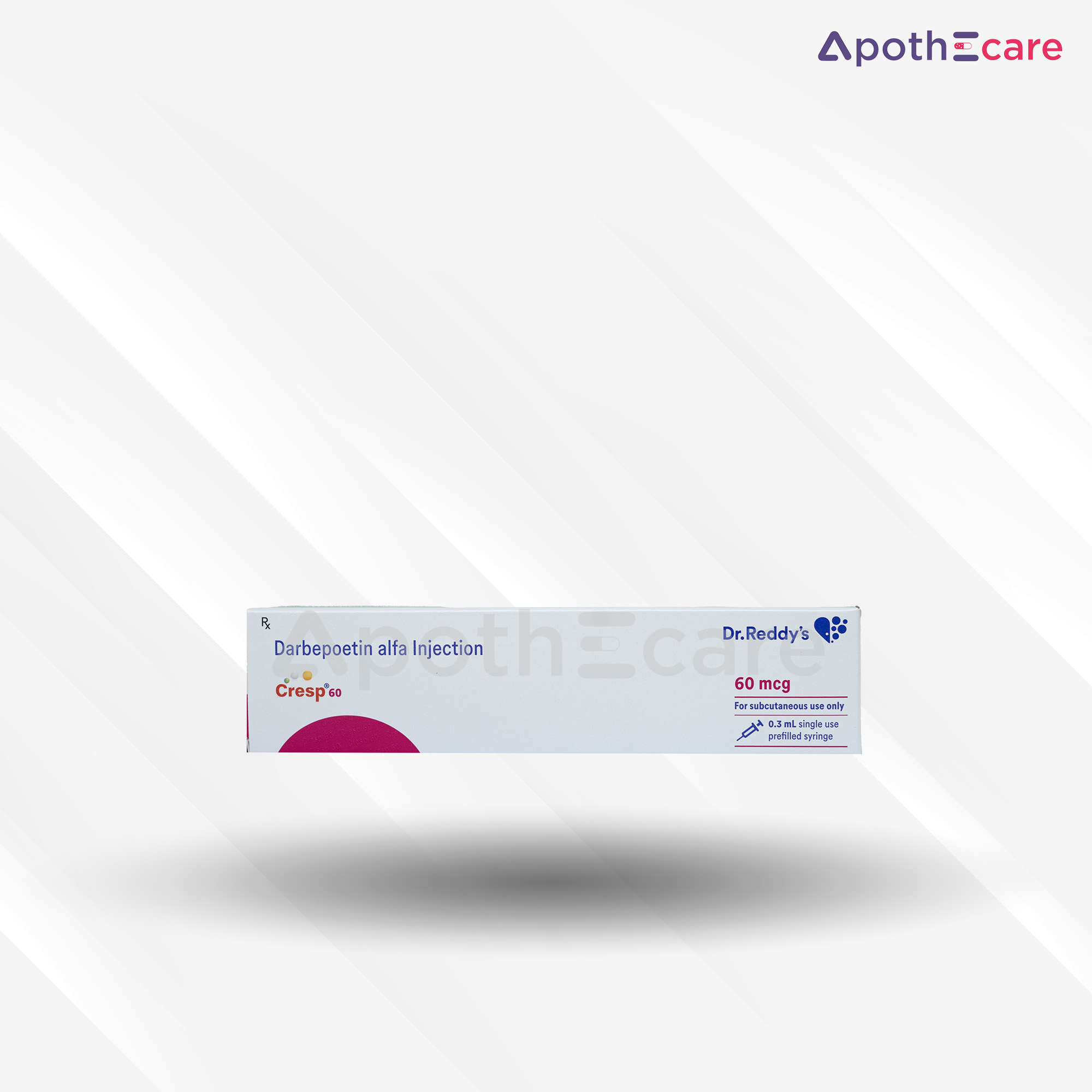 Cresp 60mcg auto-injector, a medication for anemia related to chronic kidney disease.