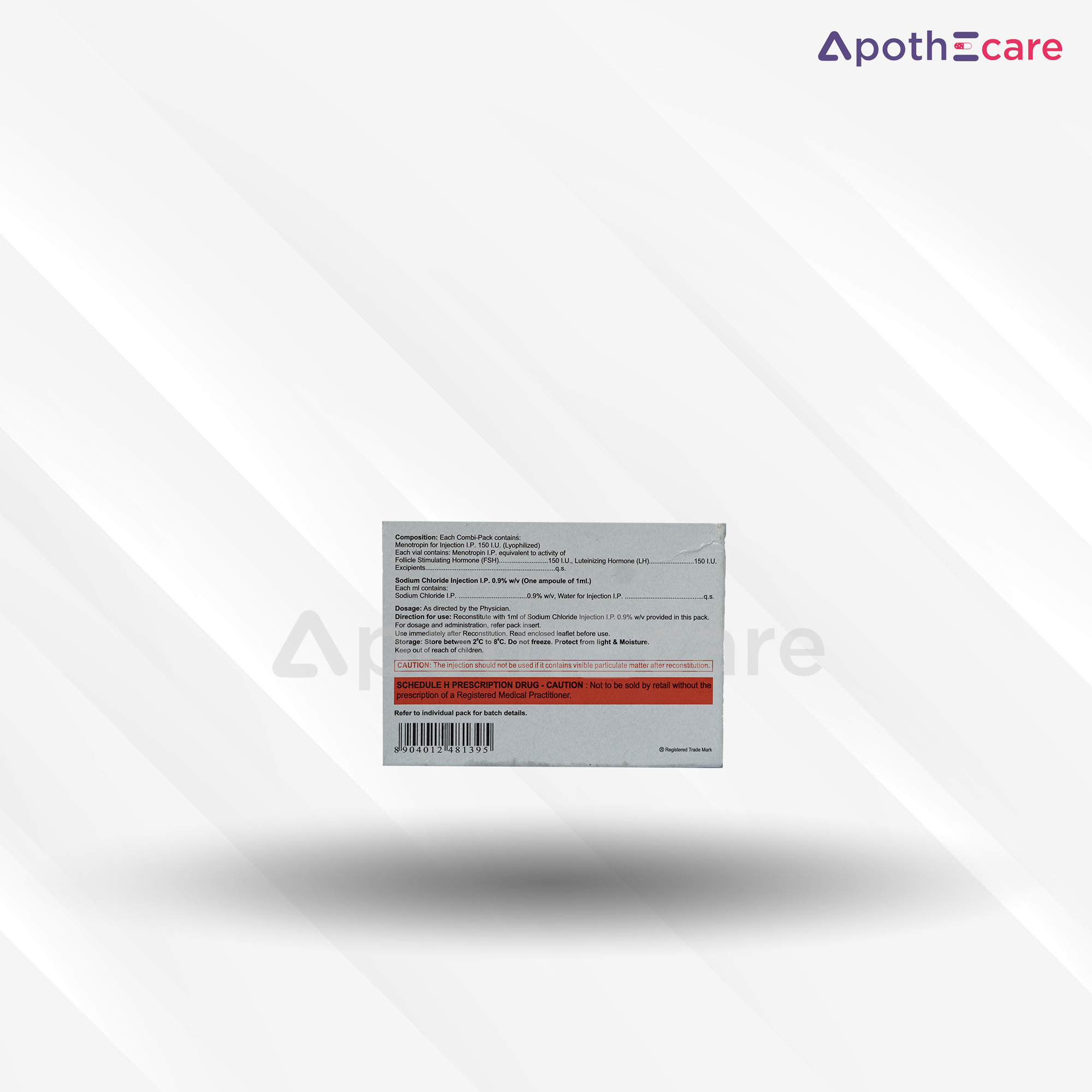 Humog HP 150 IU, a medication used in fertility treatments.