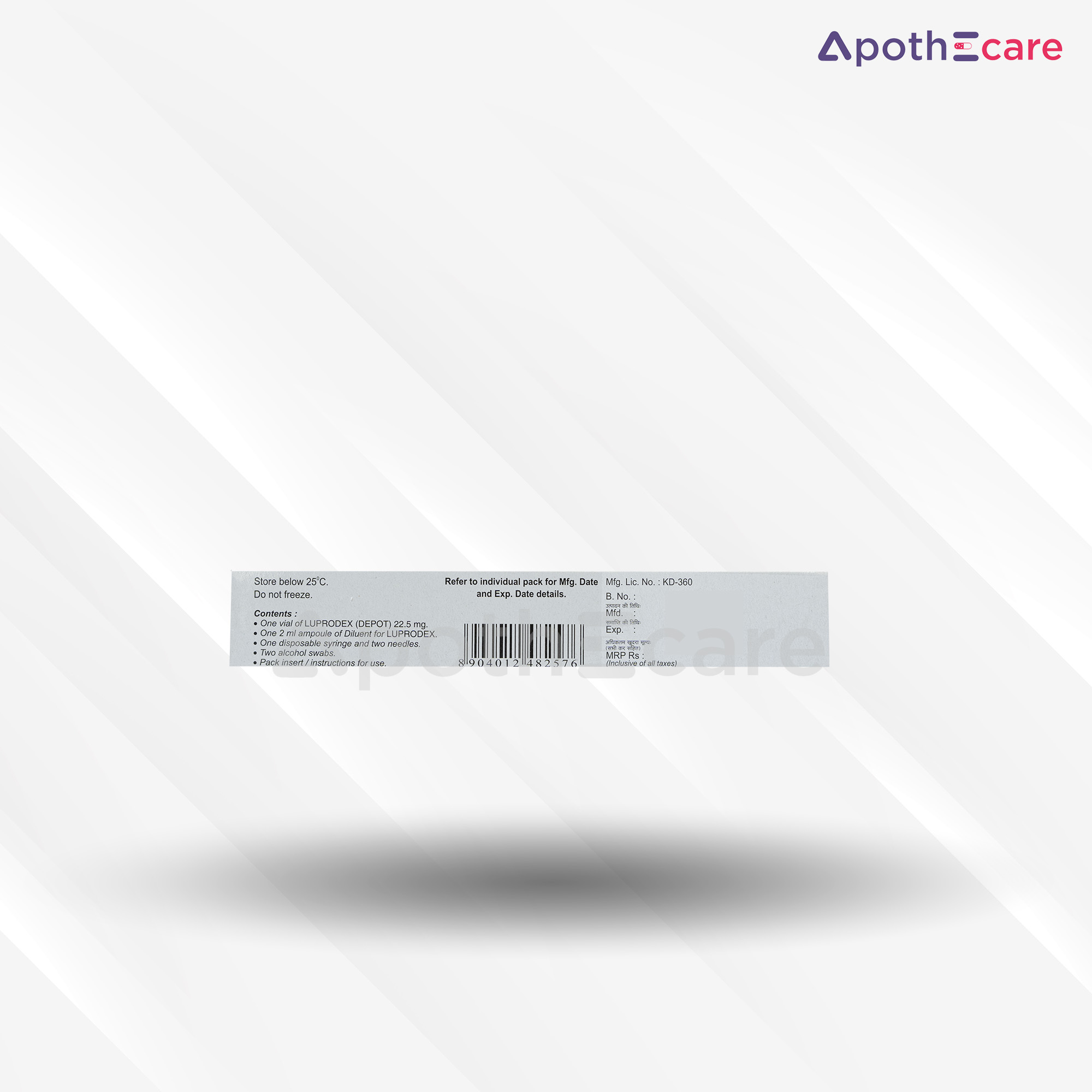 Luprodex 22.5mg pre-filled syringe, a hormone therapy for cancer treatment.