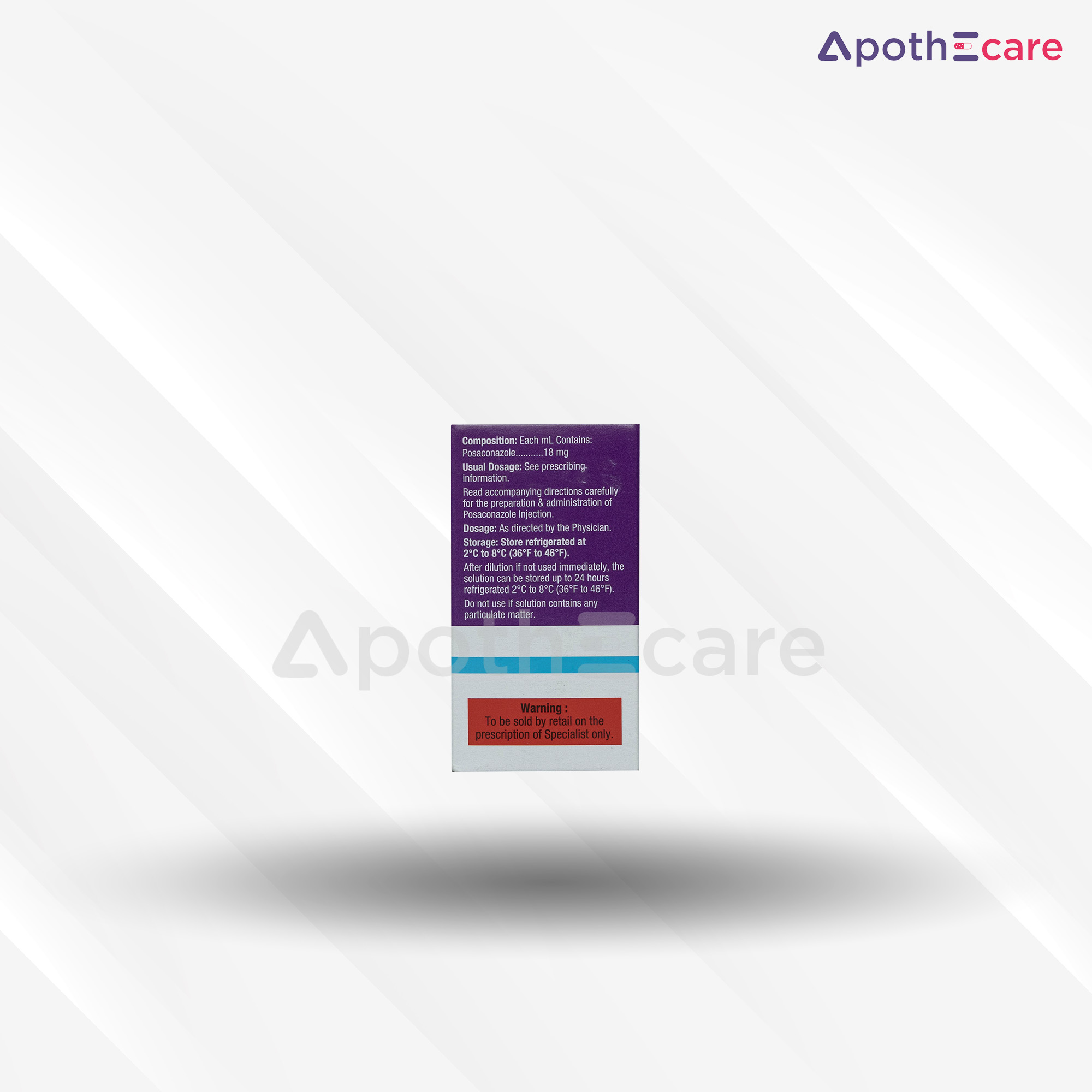 Posatral 300mg Injection, is an antifungal medication formulated as a gastro-resistant injection.
