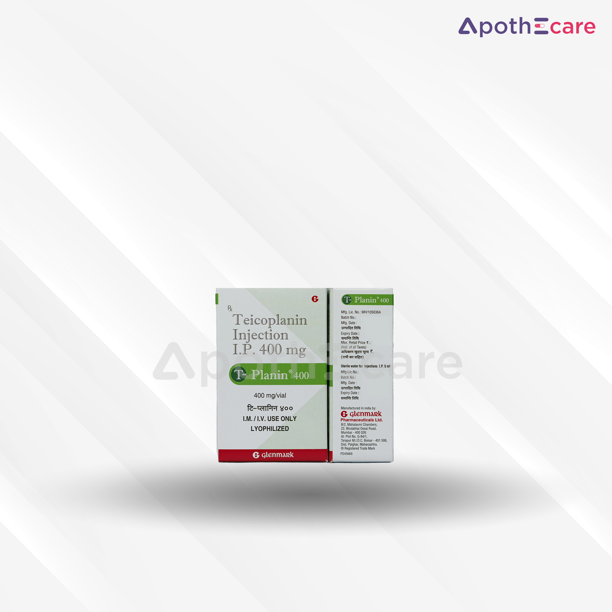 T-Planin Injection, a medication for treatment of severe bacterial infections