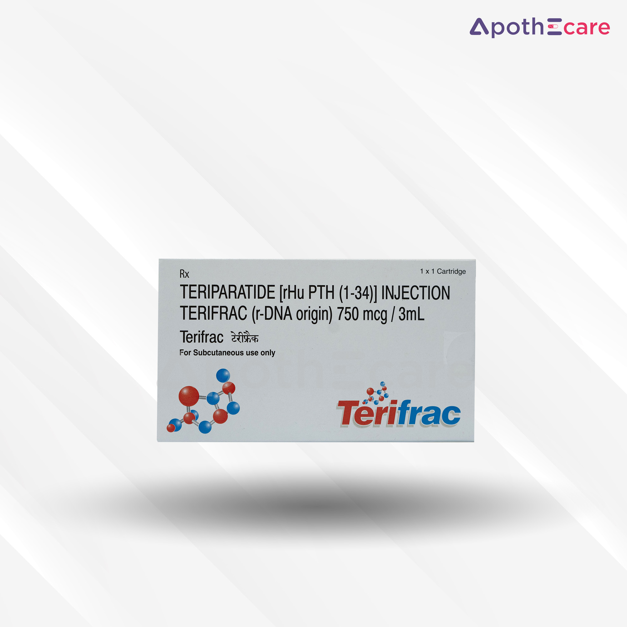 Terifrac 750mcg Injection, it is used to treat specific bone disorders.