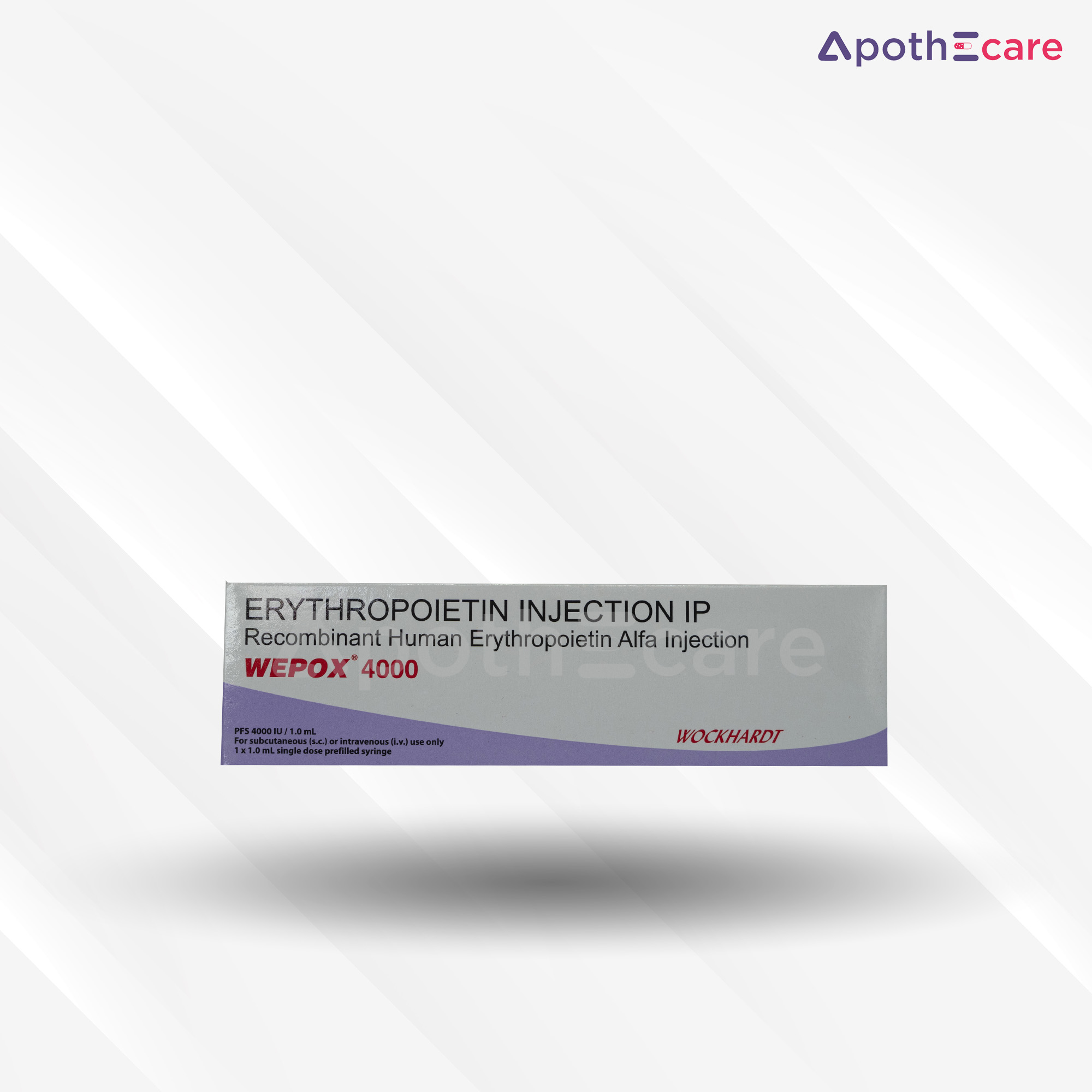 Wepox 4000 IU Injection, It primarily serves to treat anemia.