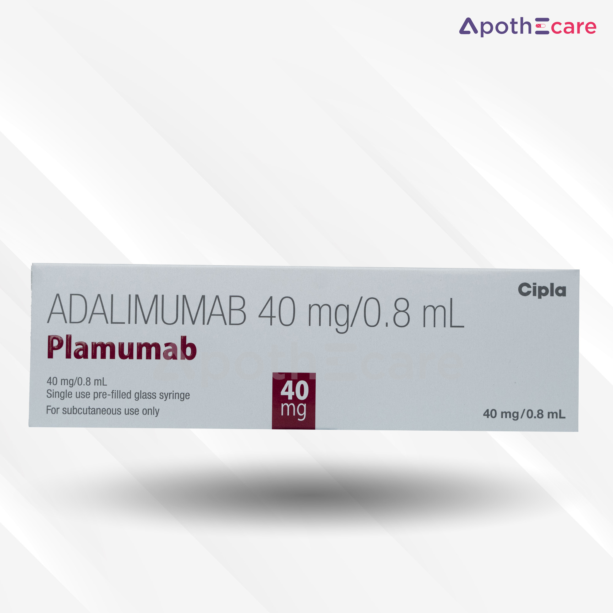 Plamumab 40mg Injection, used to treat various autoimmune disorders.