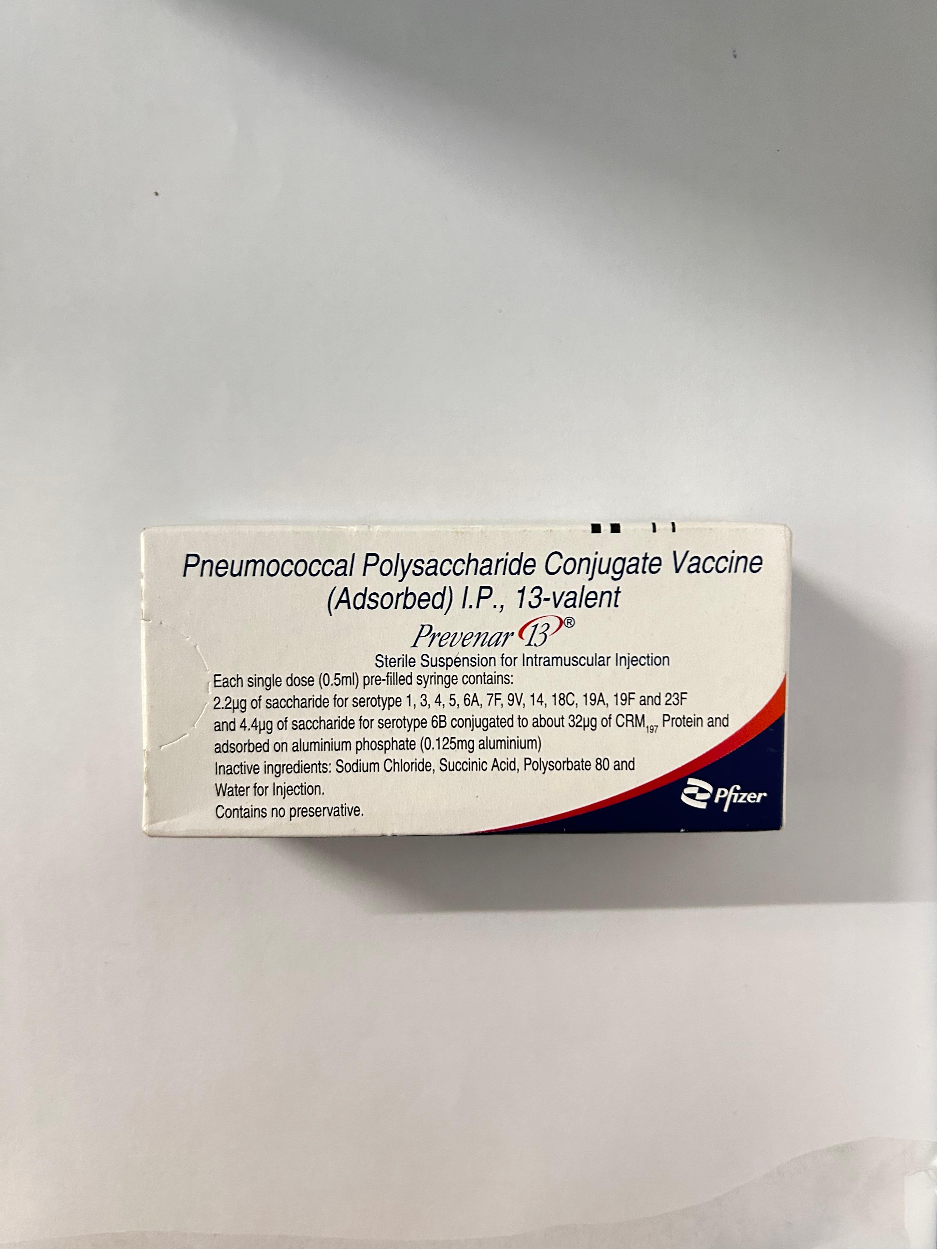 Prevenar 13 Vaccine is used to prevent infections caused by the bacterium Streptococcus pneumoniae.