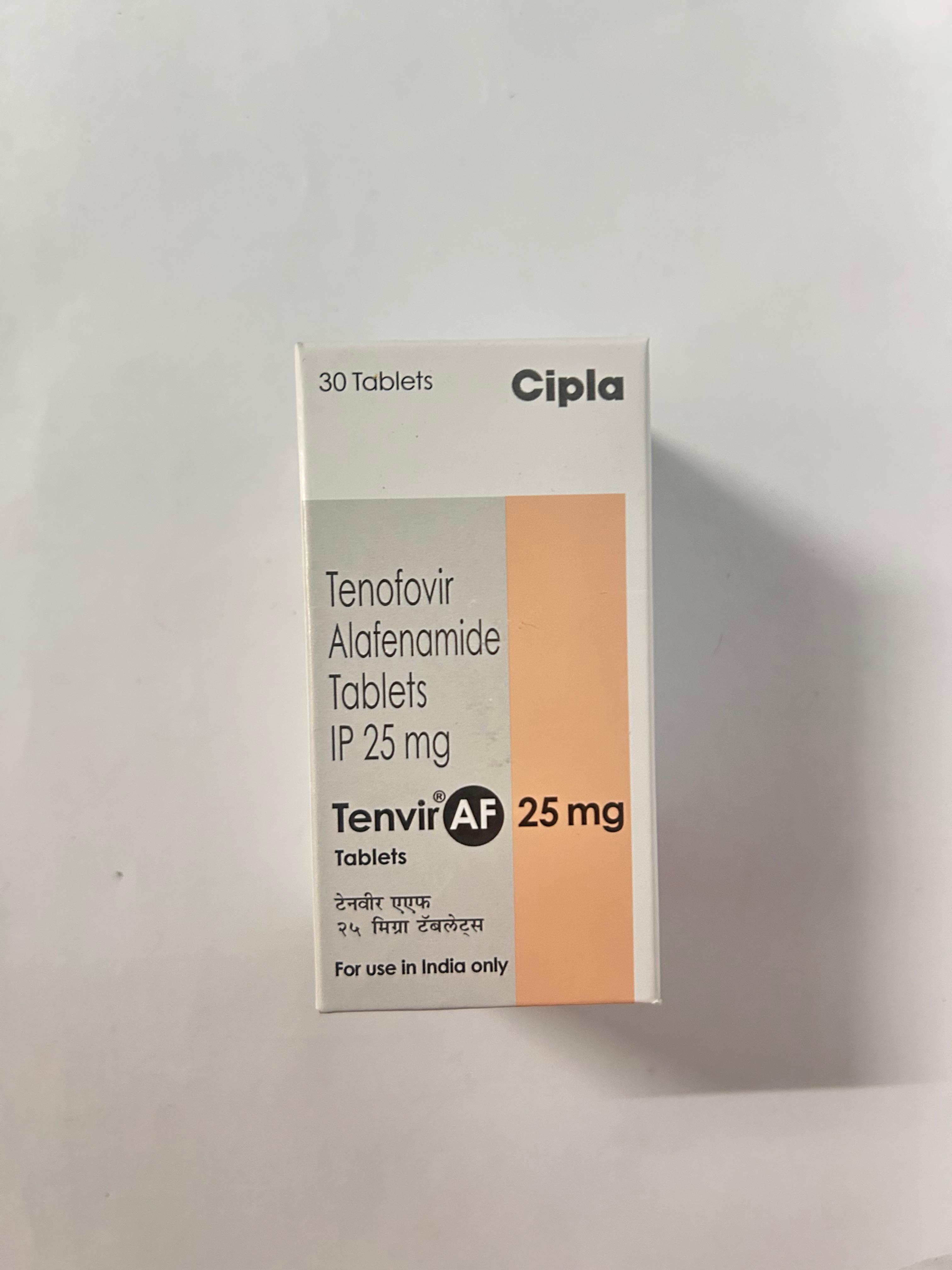 Tenvir AF 25mg Tablet, is used for the treatment of chronic hepatitis B and HIV infection.