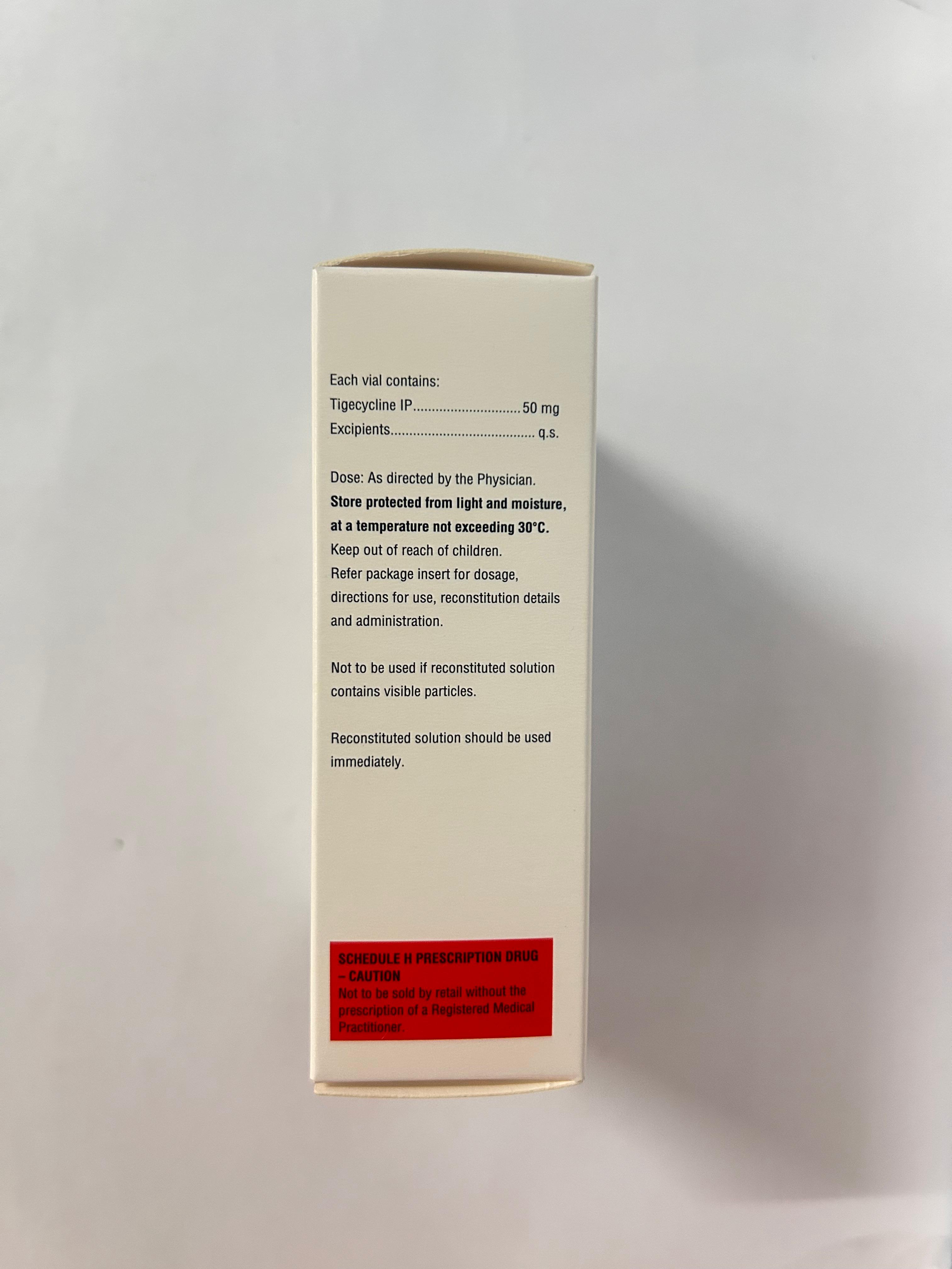 Tigetop 50mg Injection, is used to treat bacterial infection.