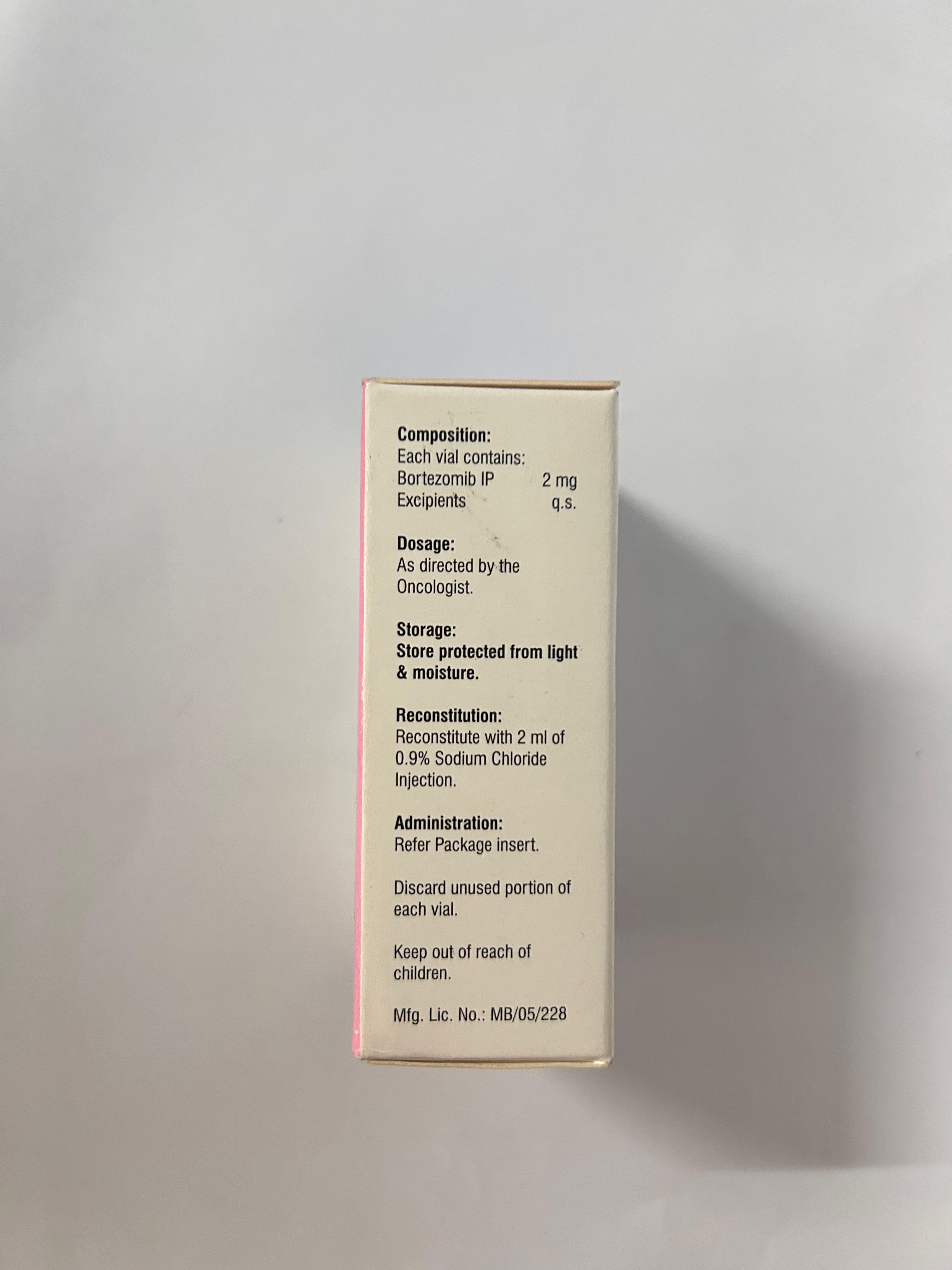 Bortesam 2mg Injection, is an anticancer drug used to treat certain hematologic malignancies.