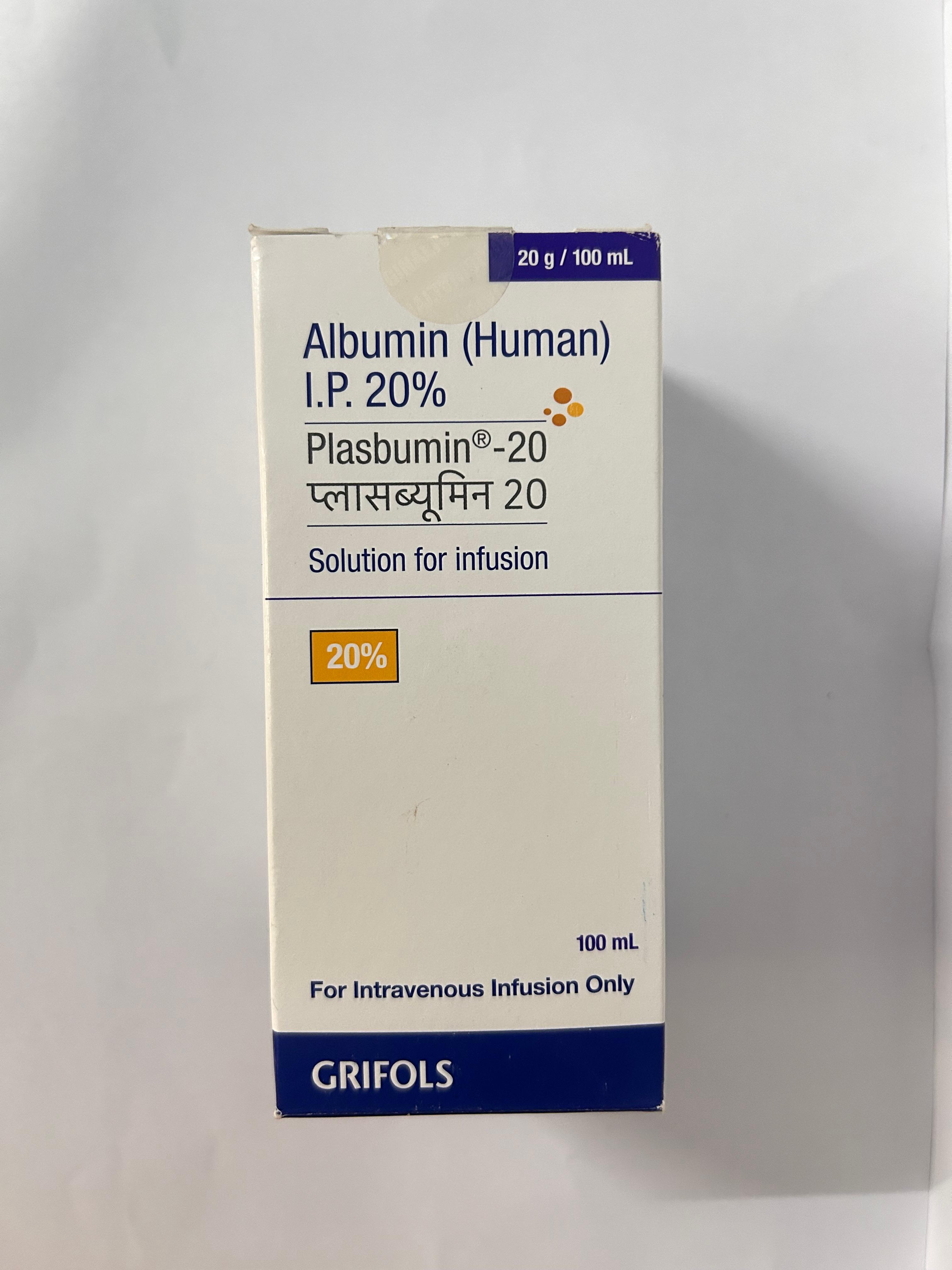 Plasbumin 20% Injection, It is used to treat hypoalbuminemia, or low blood protein levels