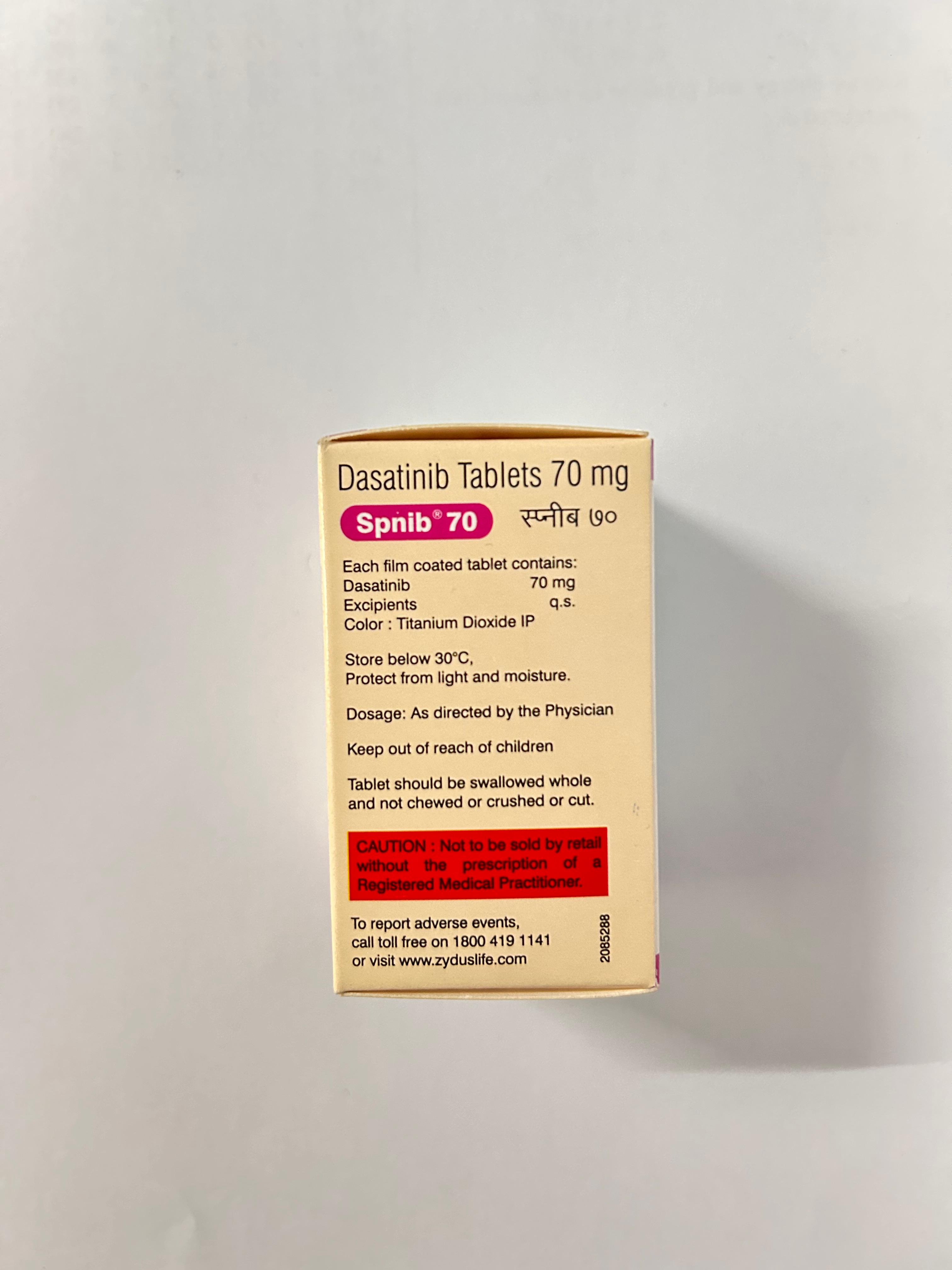Spnib 70mg Tablet, It is mostly used to treat leukemias.