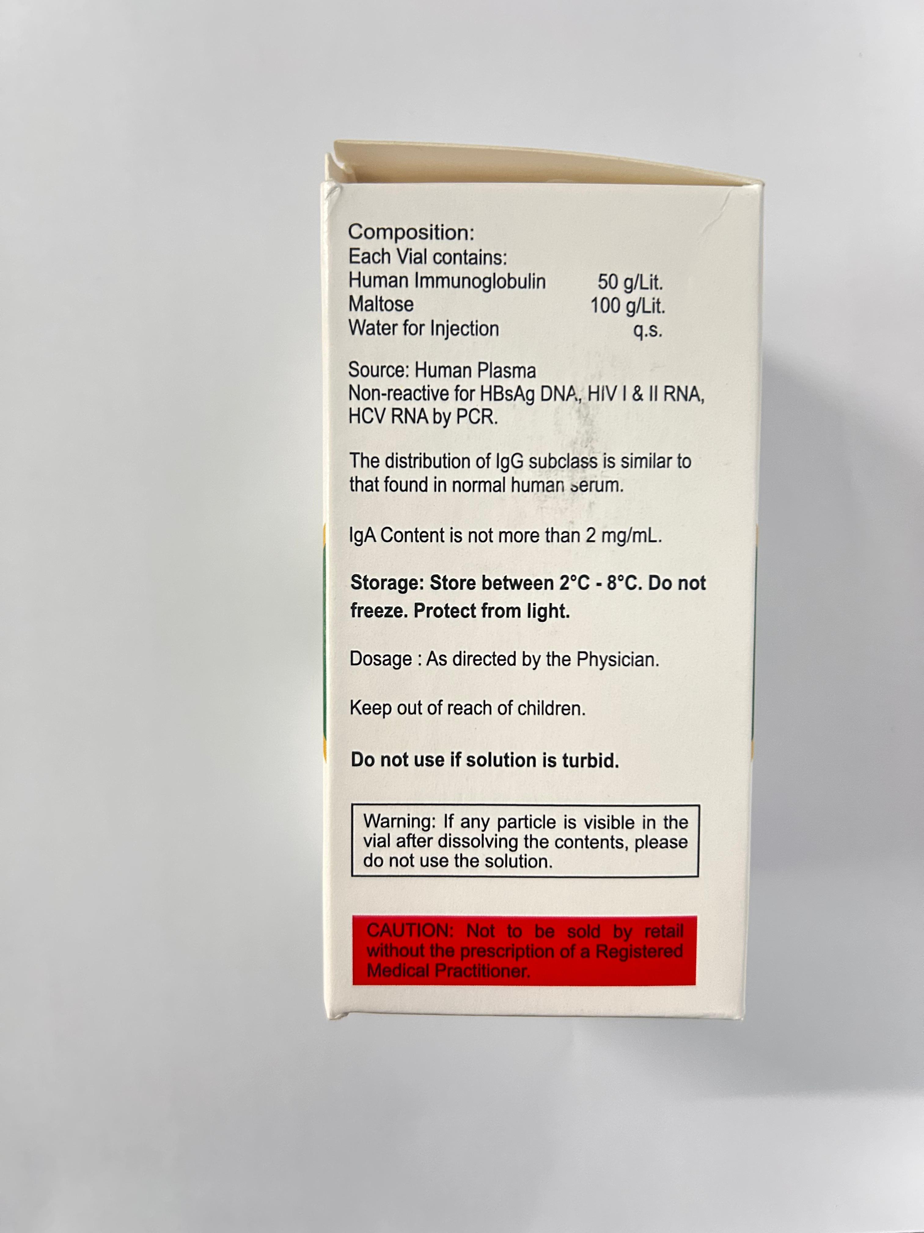 Globugold 5% Injection, used for the treatment for different immune deficiency disorders and autoimmune disorders.