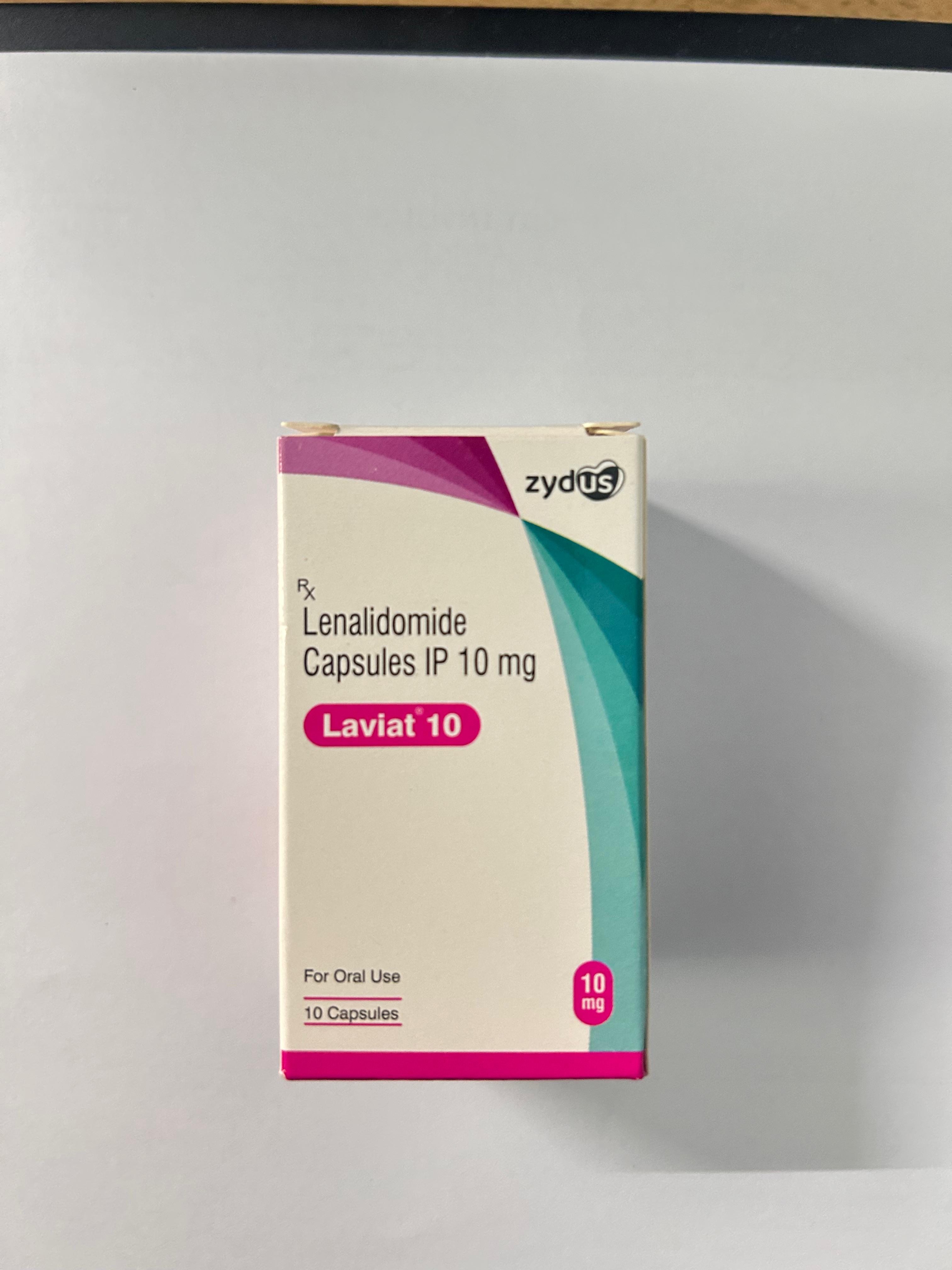 Laviat 10mg capsule, is used mainly for the treatment of particular kinds of blood cancers, including multiple myeloma and myelodysplastic syndromes.