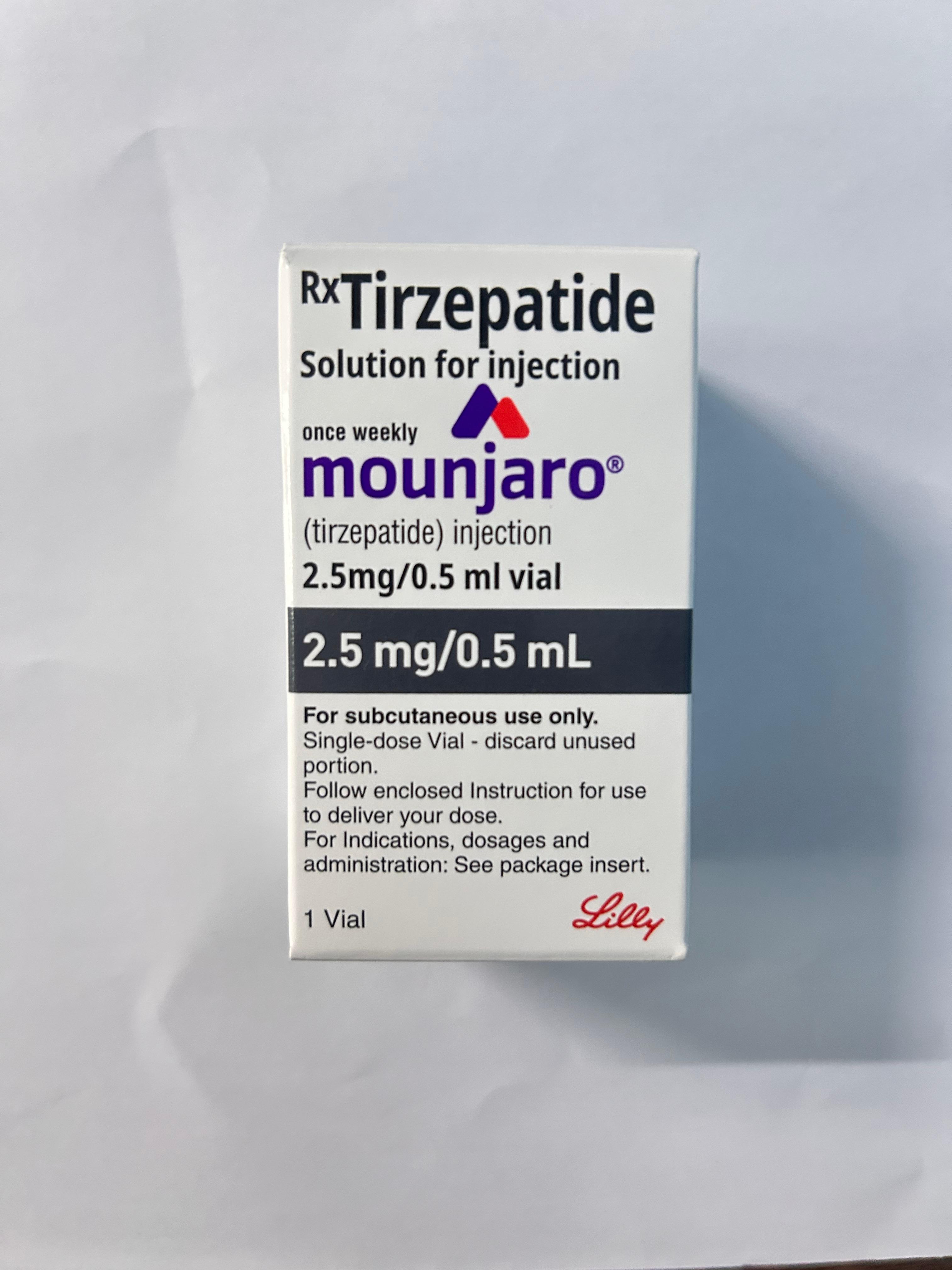 Mounjaro 2.5mg Injection, a dual GIP and GLP-1 receptor agonist used for type 2 diabetes management