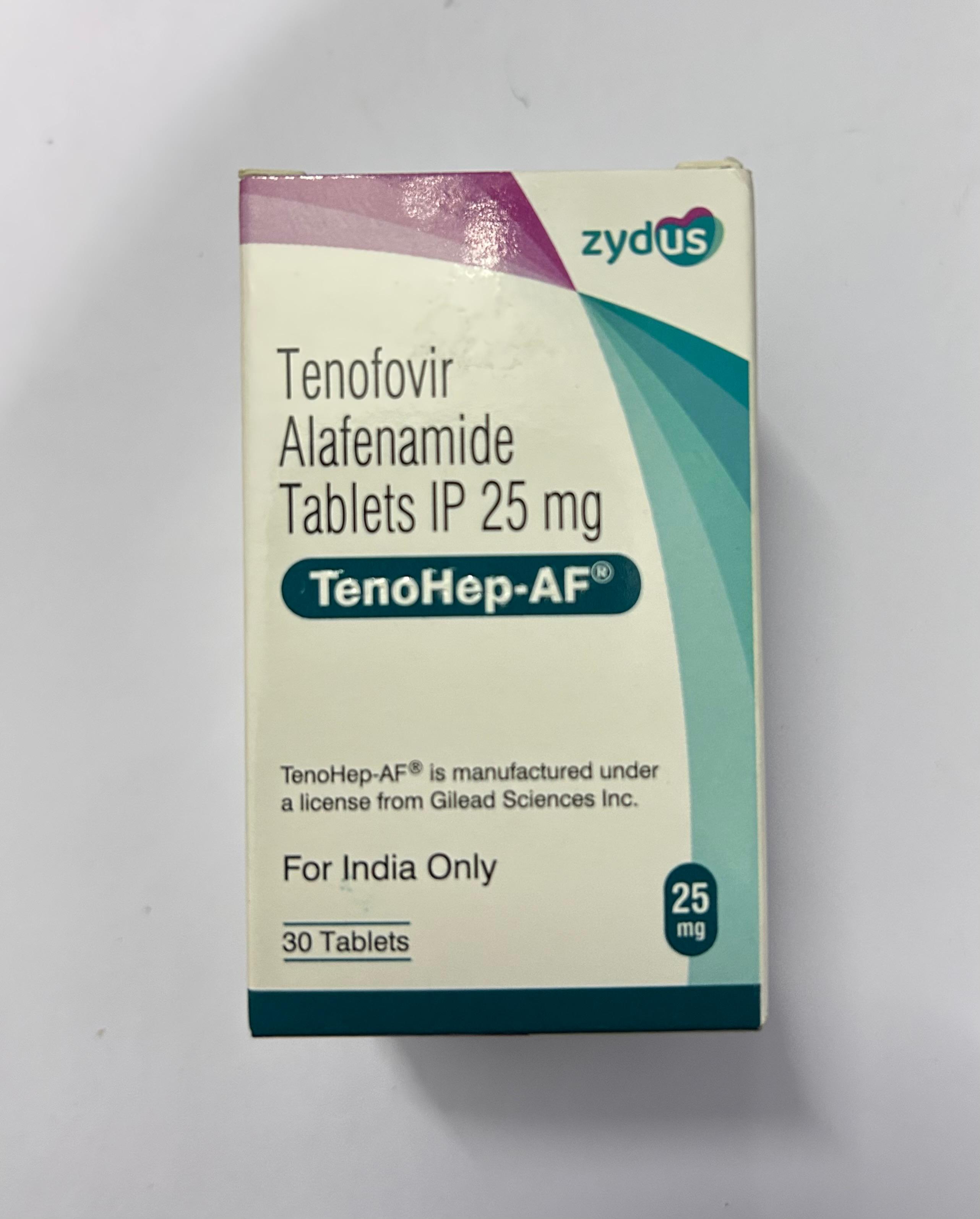 Tenohep AF 25mg Tablet, is used for the treatment of chronic hepatitis B and HIV infection.
