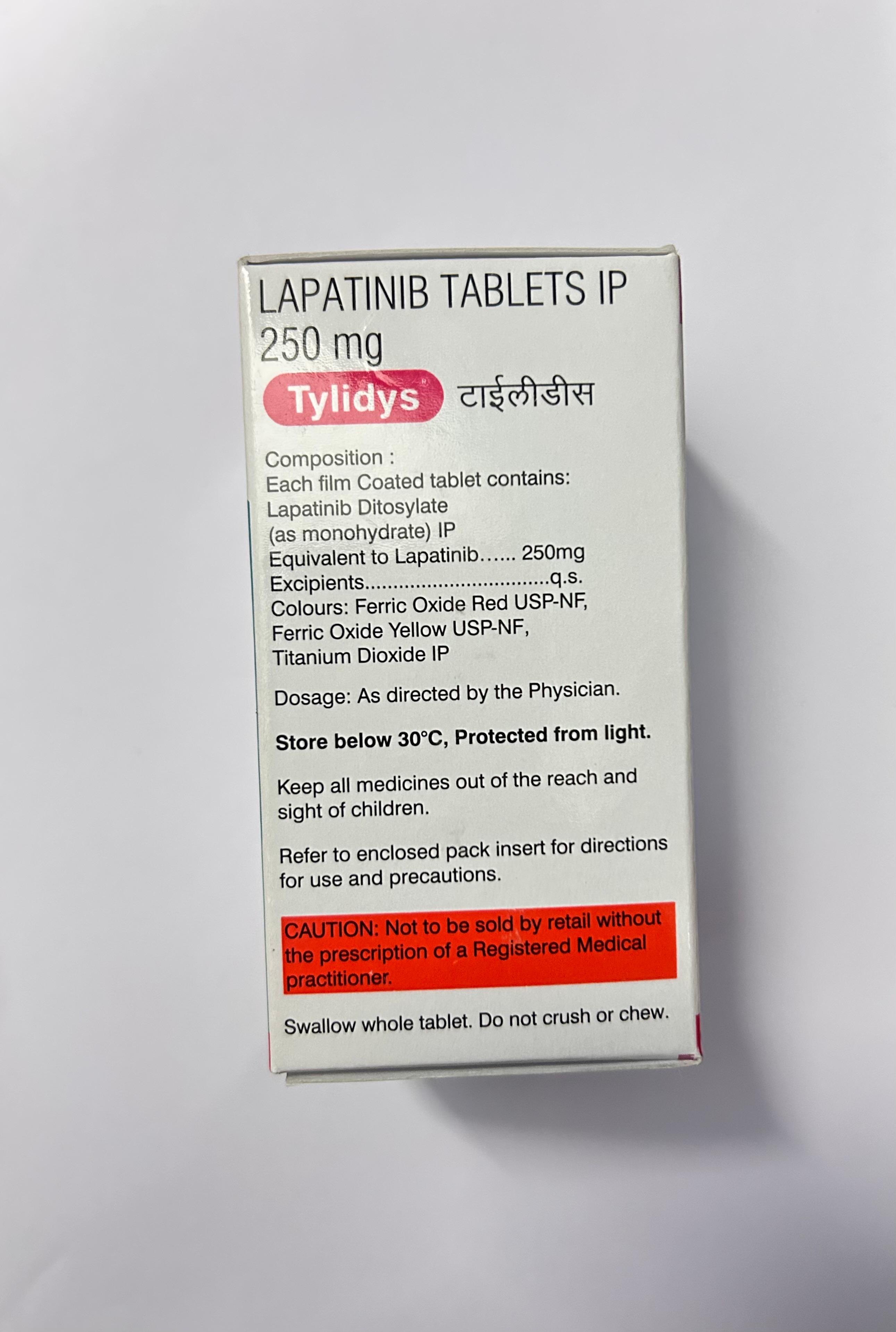 Tylidys 250mg Tablet, is used in the treatment of certain types of breast cancer, particularly HER2-positive breast cancer.