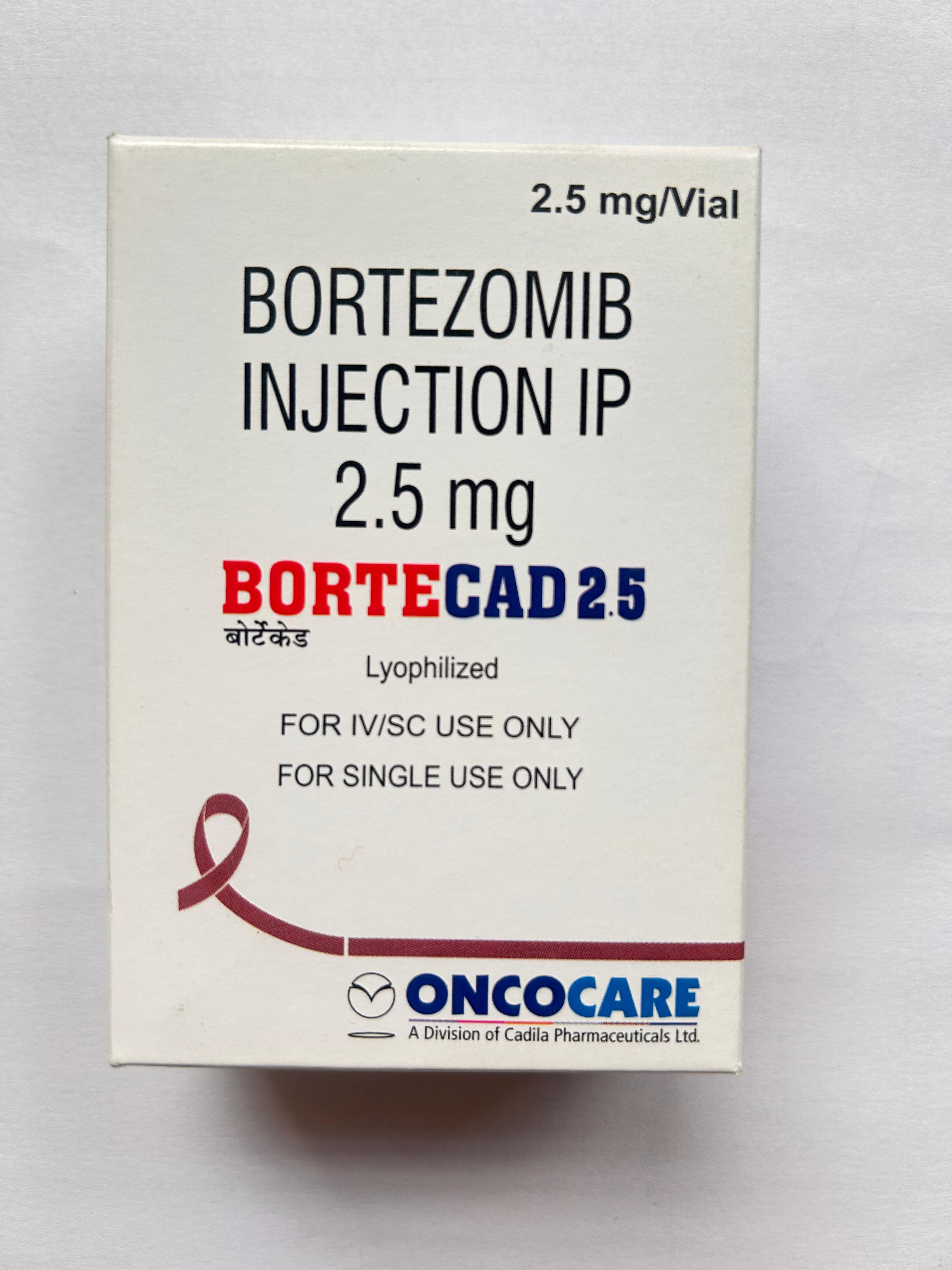 Bortecad 2.5mg Injection used in the treatment of certain types of cancer.