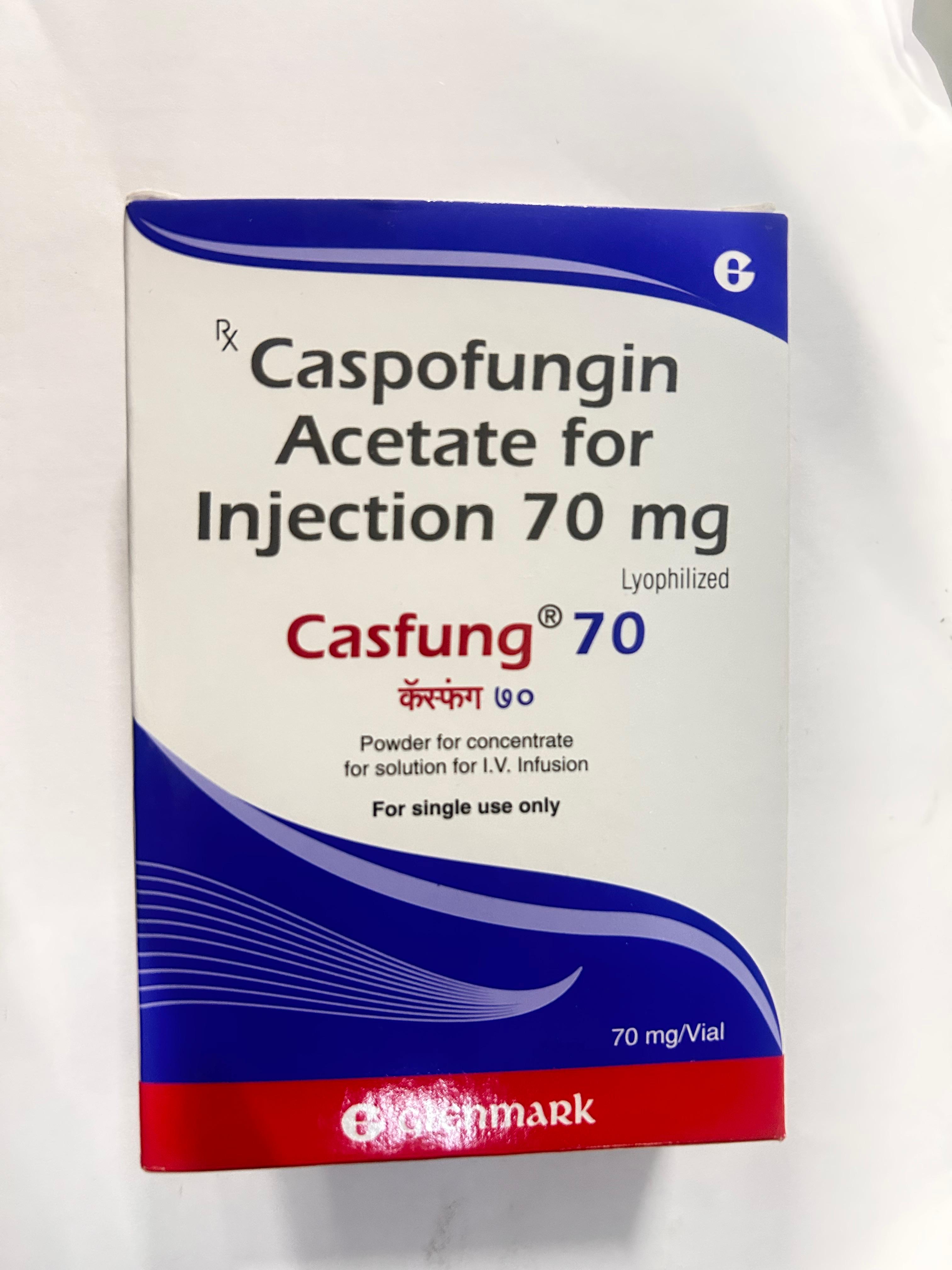 Casfung 70mg Injection is used to treat severe fungal infections.
