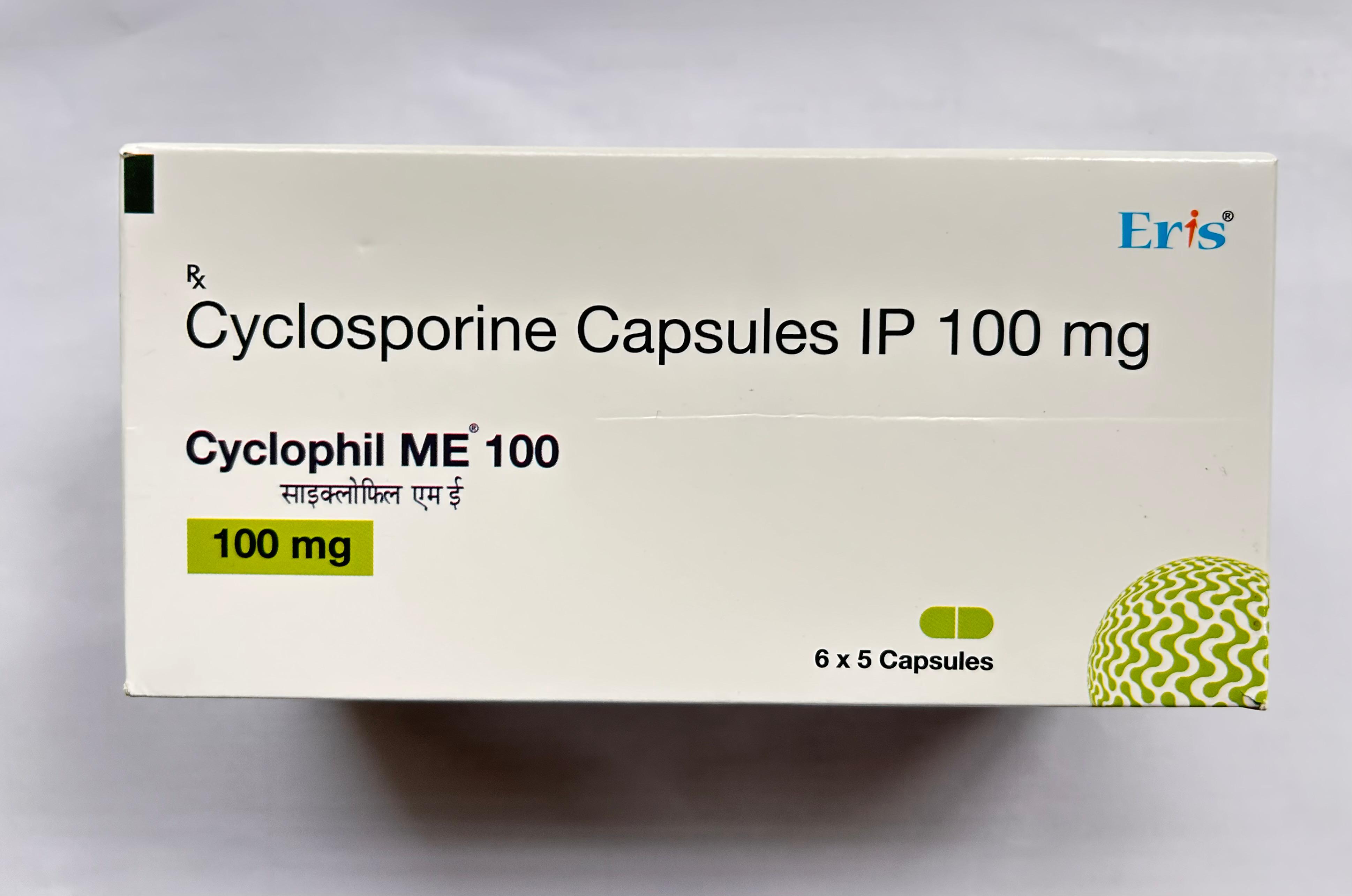Cyclophil ME 100mg Capsule is used to prevent organ rejection in transplant patients