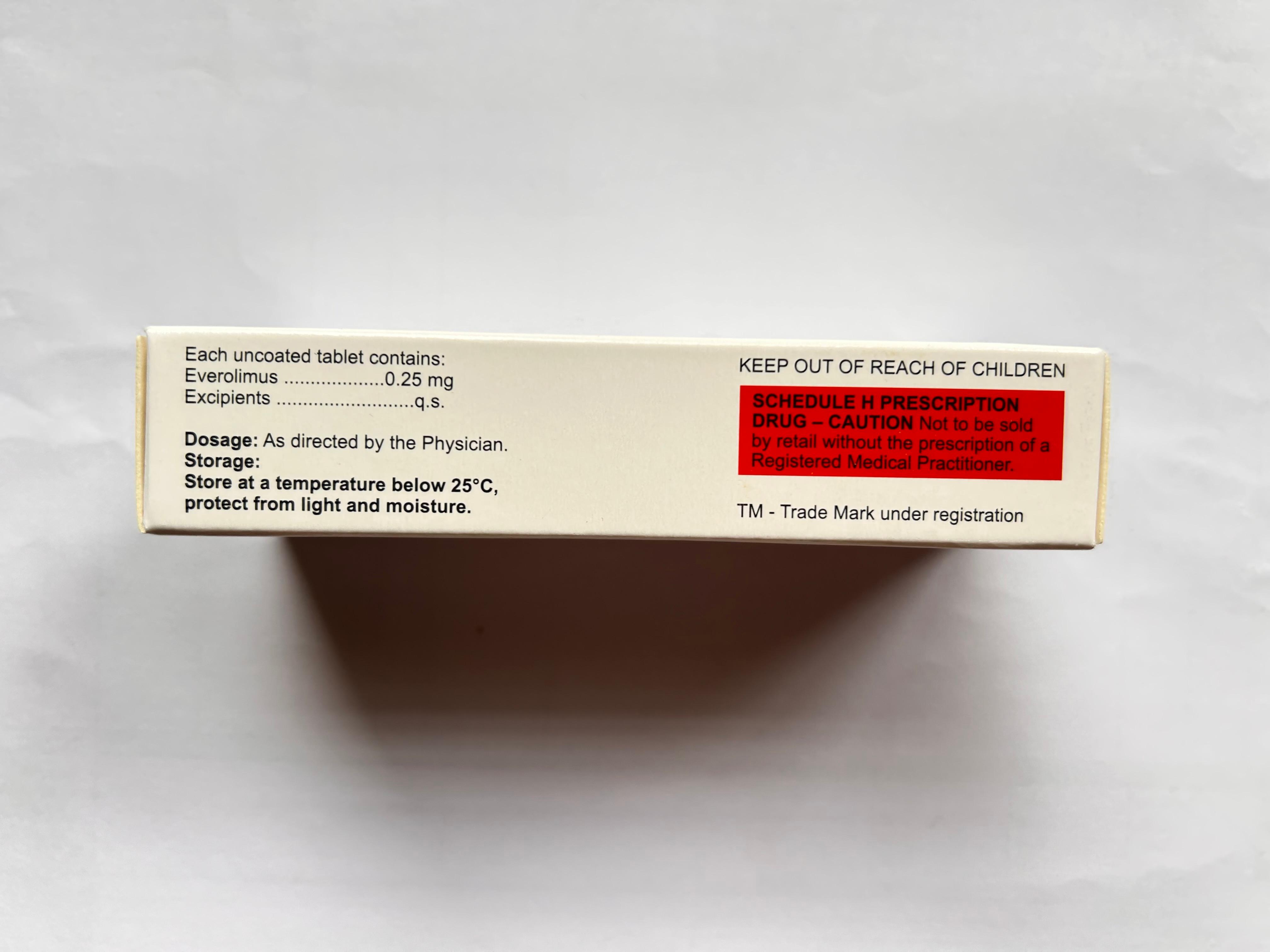 Evercon 0.25mg Tablet  is used to treat cancer.