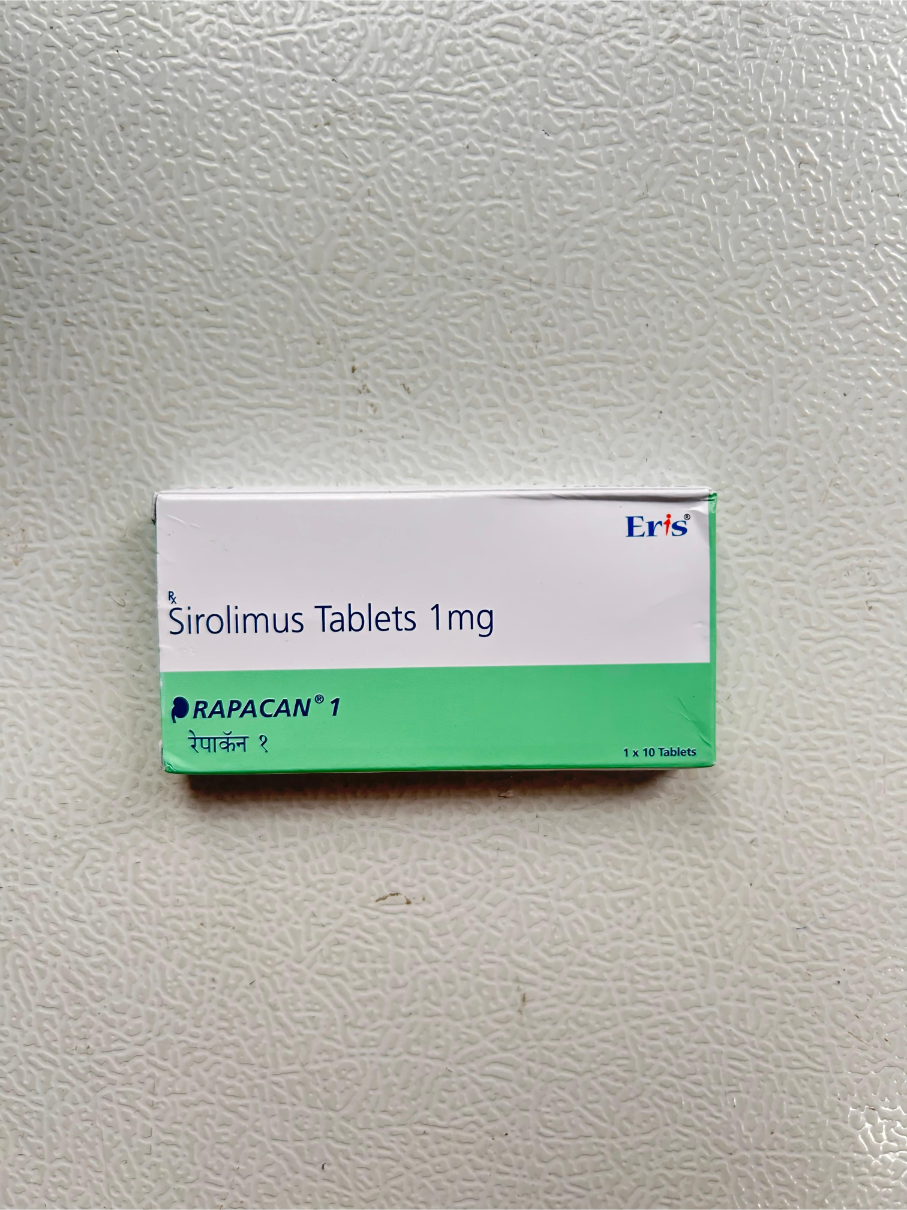 Rapacan 1mg Tablet is used to prevent organ rejection in transplant patients.
