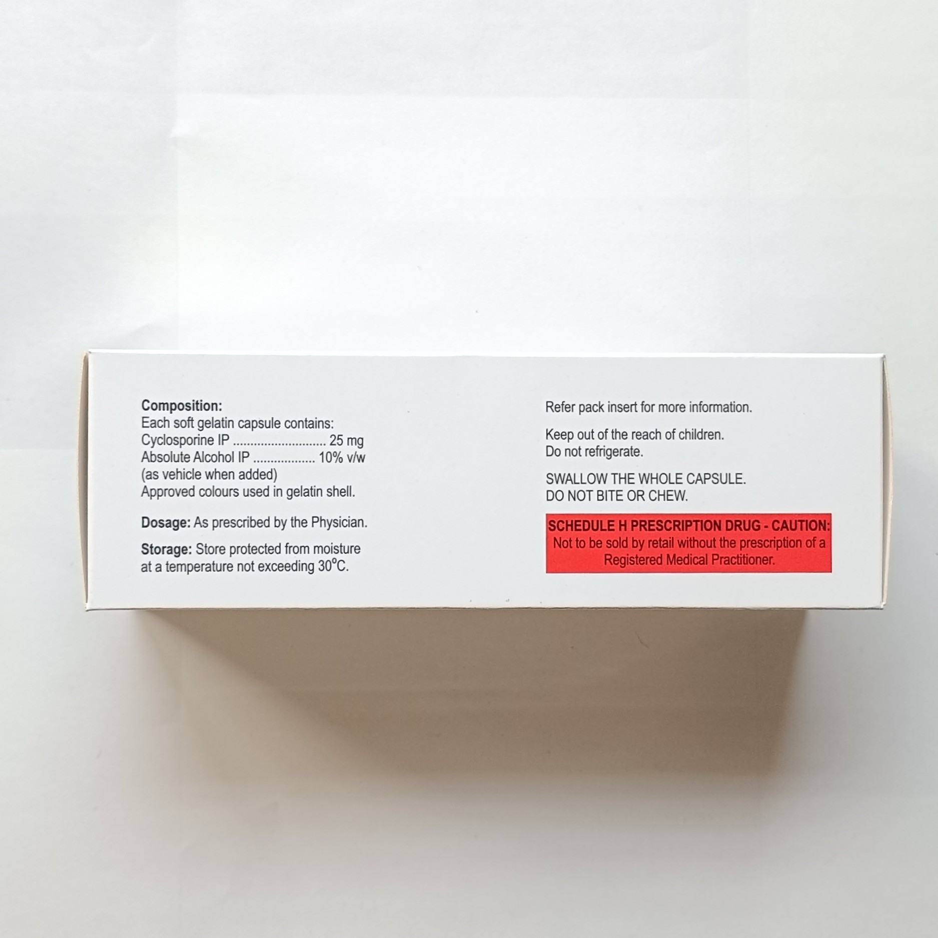 Arpimune ME 25mg Capsule contains Cyclosporin is used to treat psoriasis, severe rheumatoid arthritis, nephrotic syndrome