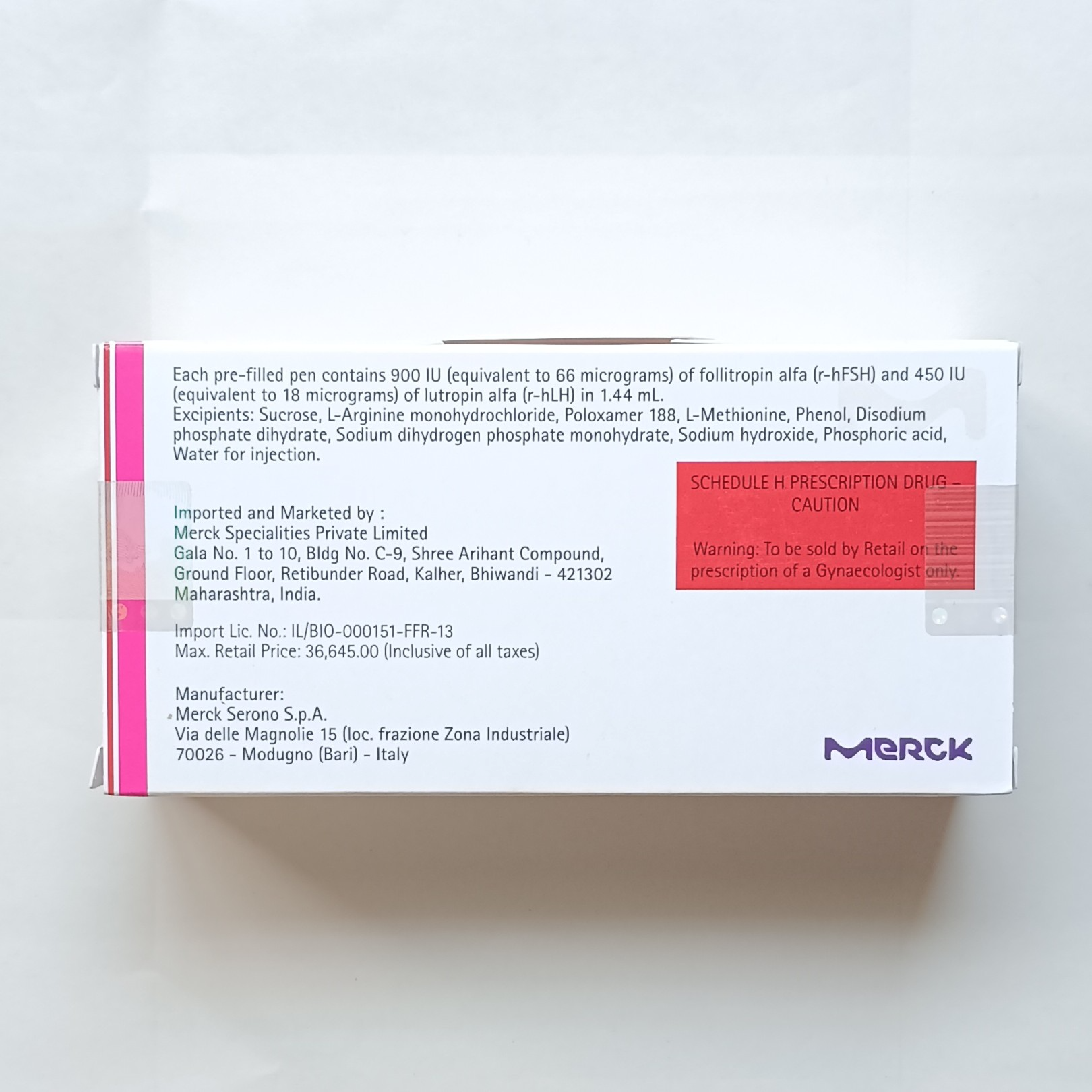 Pergoveris 900IU Injection is used to treat women with infertility.